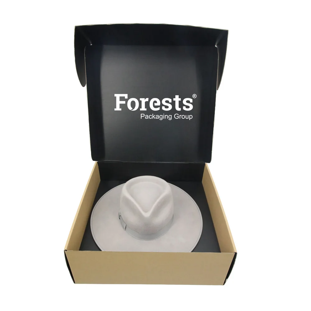 Customized Colored Printed Mailer Shipping Folding Durable Hat Boxes Wholesale Packaging Box