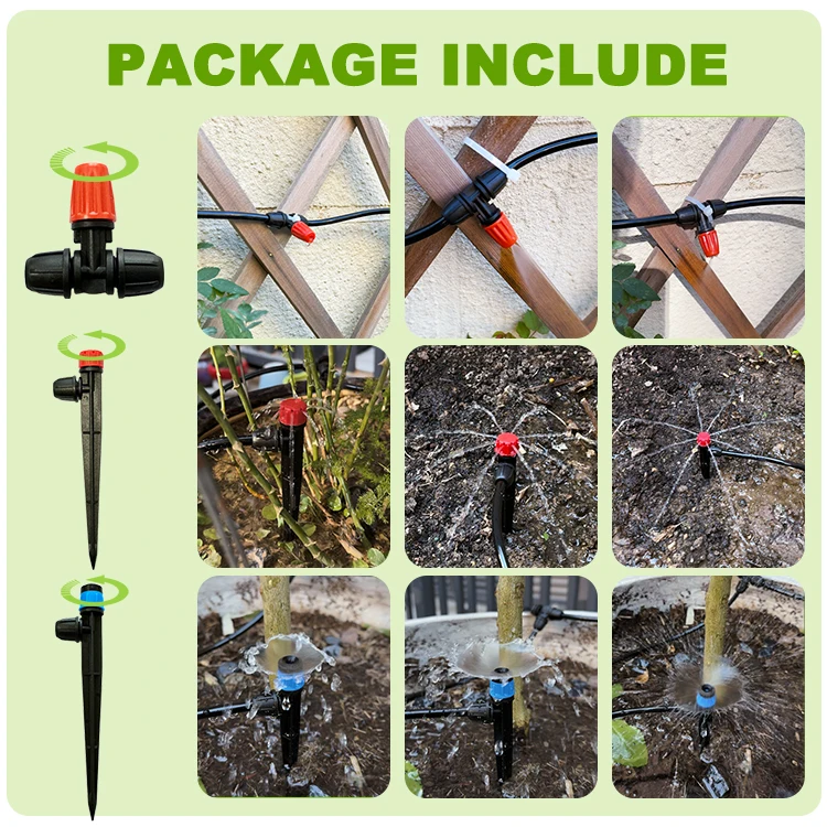 Eastpro Garden Watering Irrigation System Drip Irrigation kit Micro-Sprinkler Irrigation DIY Timer Plants Water Automatically,Ad