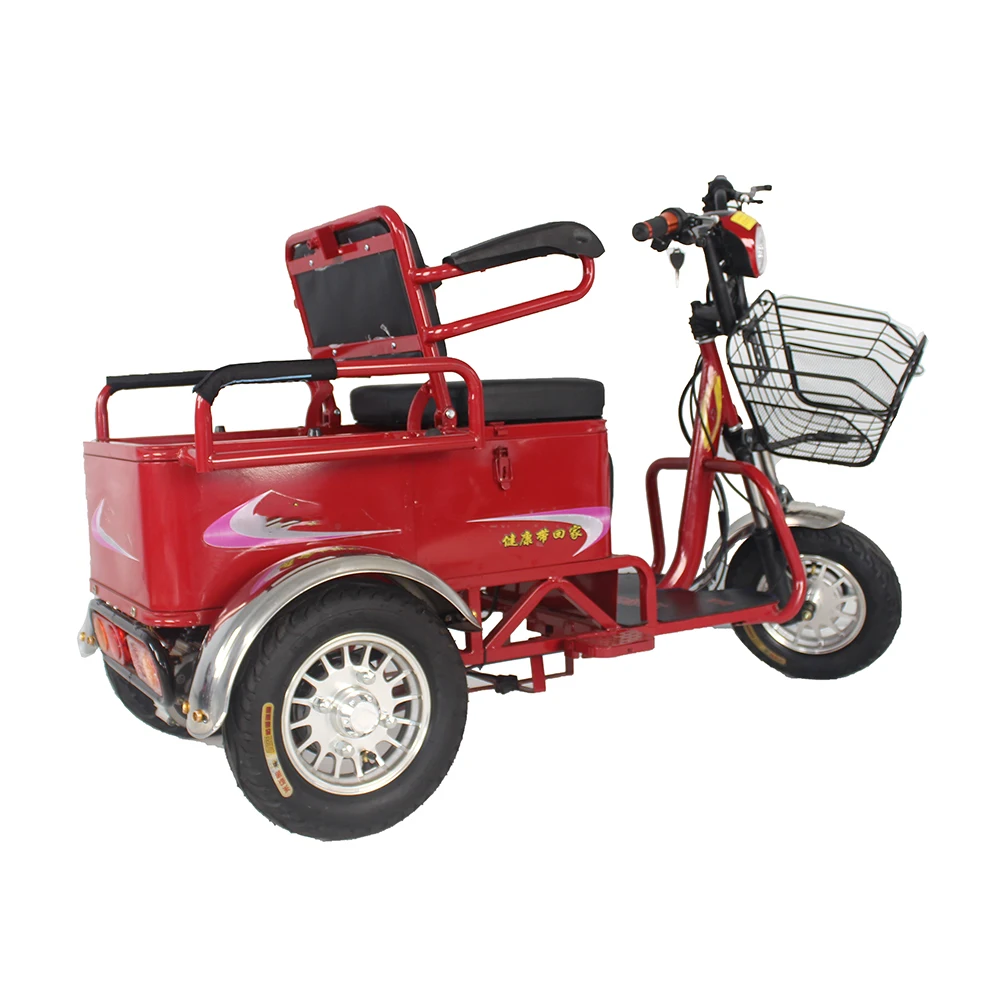 Electric Tricycle Passenger Double Usage For Passengers Or Electric Cargo Electrical Bike For Elder People