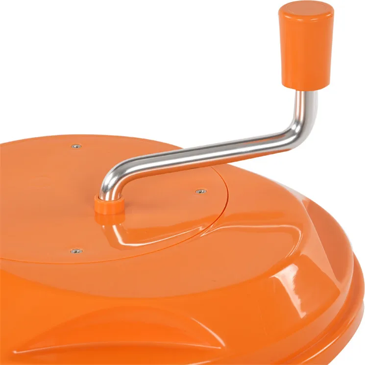 Commercial PP Plastic Salad Spinner  5 Gallon/25L   Hand Manual Vegetable Dryer  For Kitchen