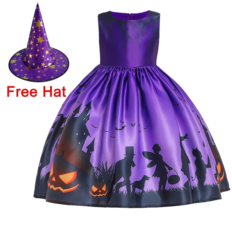 MQATZ Best Selling Halloween Cosplay Costume Applique Kids Party Dress For 2-8y Girl wear