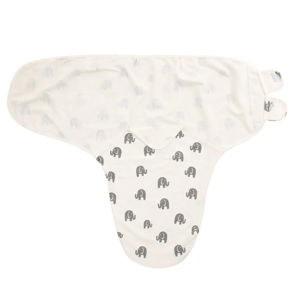 elinfant premium wearable manufacturer printed muslin newborn brown color cocoon baby swaddle wrap easy adjustable stret