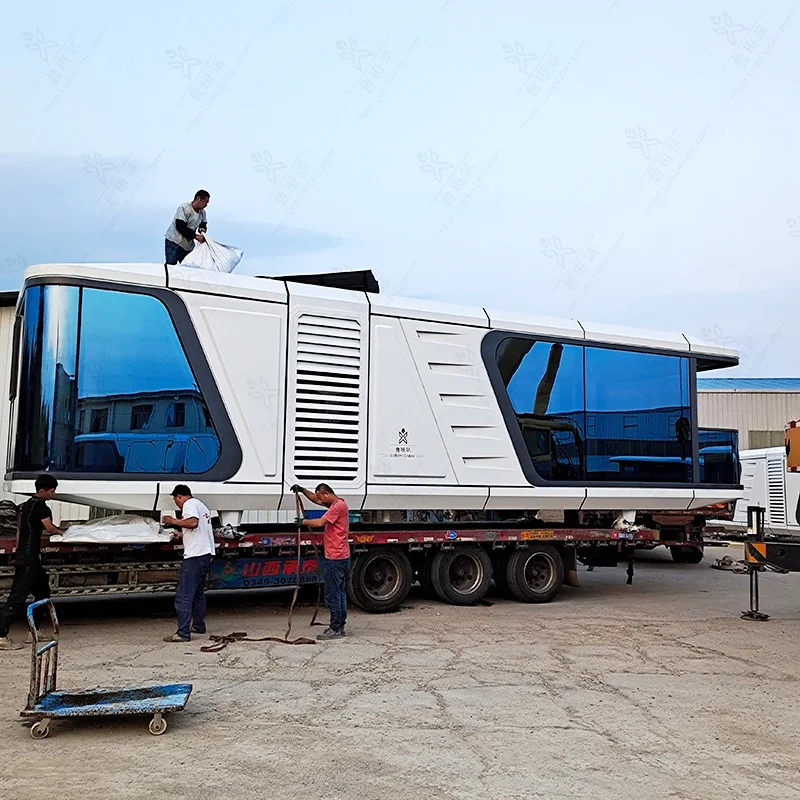 Portable Prefabricated Houses 100 M2 4 Bedrooms 2022 Casa House on Wheels Homes Modern Home
