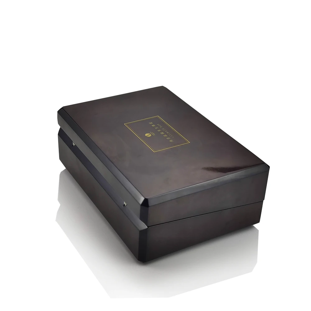 Wood High Glossy Lacquer Wooden Box For Cosmetic Wholesale Luxury Perfume Wooden Packing box For Perfume Cosmetic