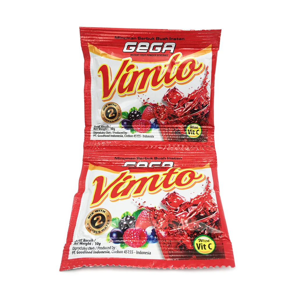 Wholesale Custom Fruit Flavor Gega Instant Juice Powder Drink