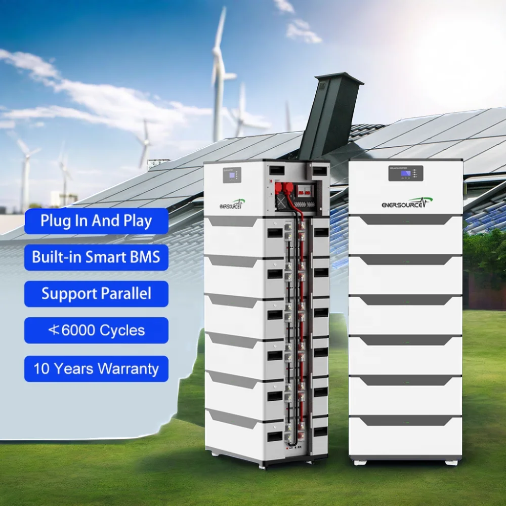 Hybrid solar energy storage power system 48V 51.2v 200AH 400AH 10KWH 20KWh  Stacked LiFePO4 lithium battery for panel