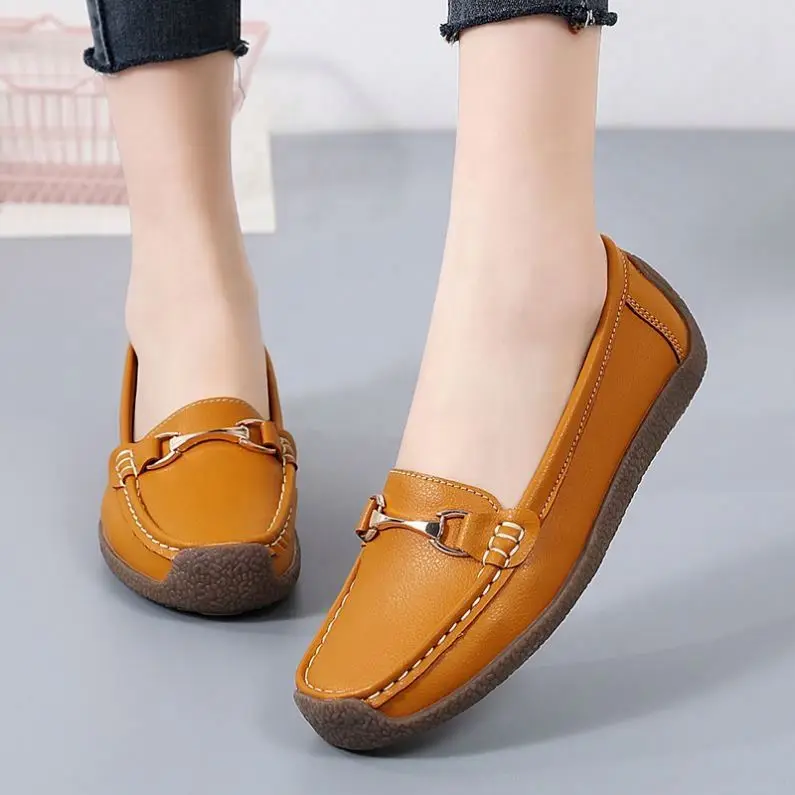 2025 Ruizi Fashion Design Big Size Slippers Flat Girls Suede Loafers Moccasin Casual Shoes For Women
