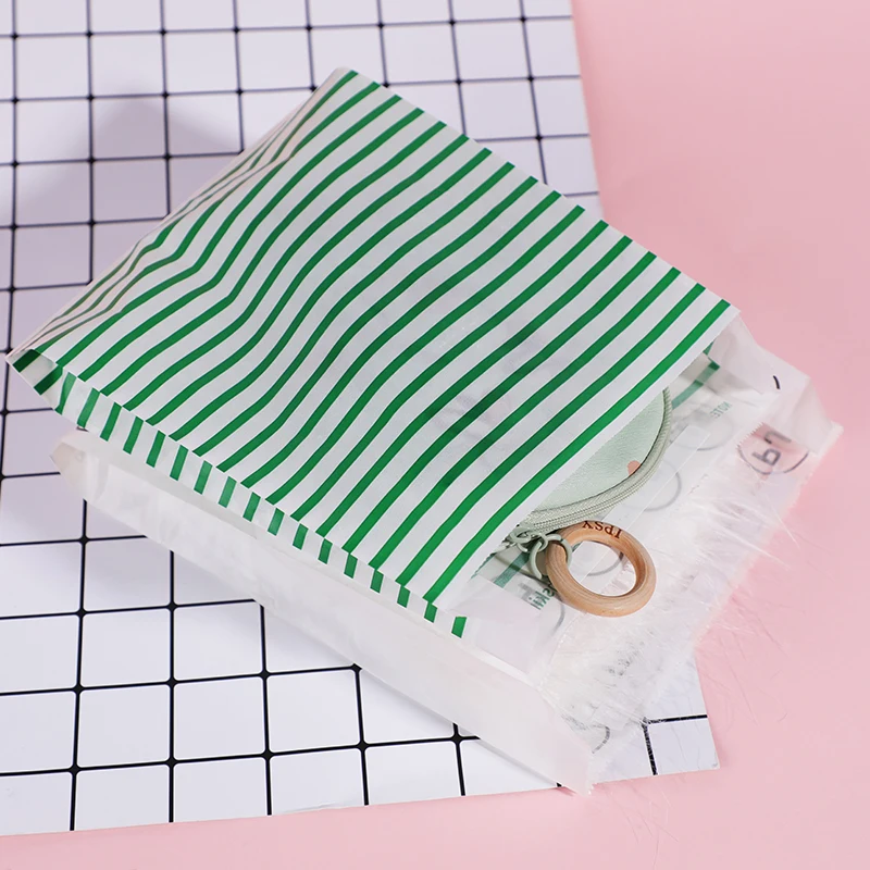 Custom Embossed Disposable Self Seal Transparent Biodegradable Envelope Wax Paper Glassine Bag