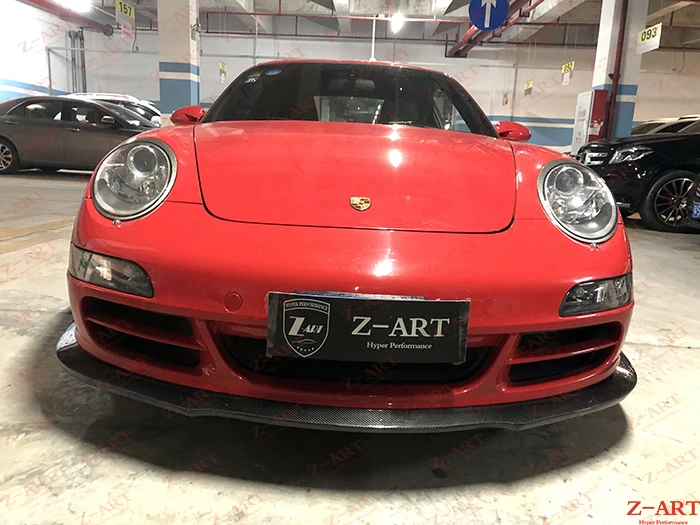  Оригинальный Z-ART RS юбка переднего бампера из углеродного волокна для 911 2005-2009 углеродное волокно ремонт выставочные стенды 997 1 передний