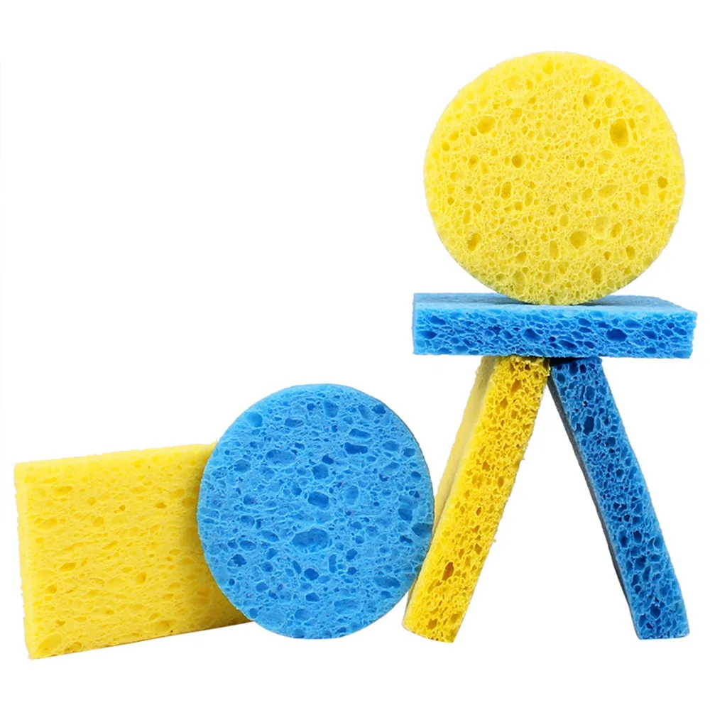 High Temperature Enduring Condense Electric Welding Yellow Soldering Tip Iron Cleaning Sponge