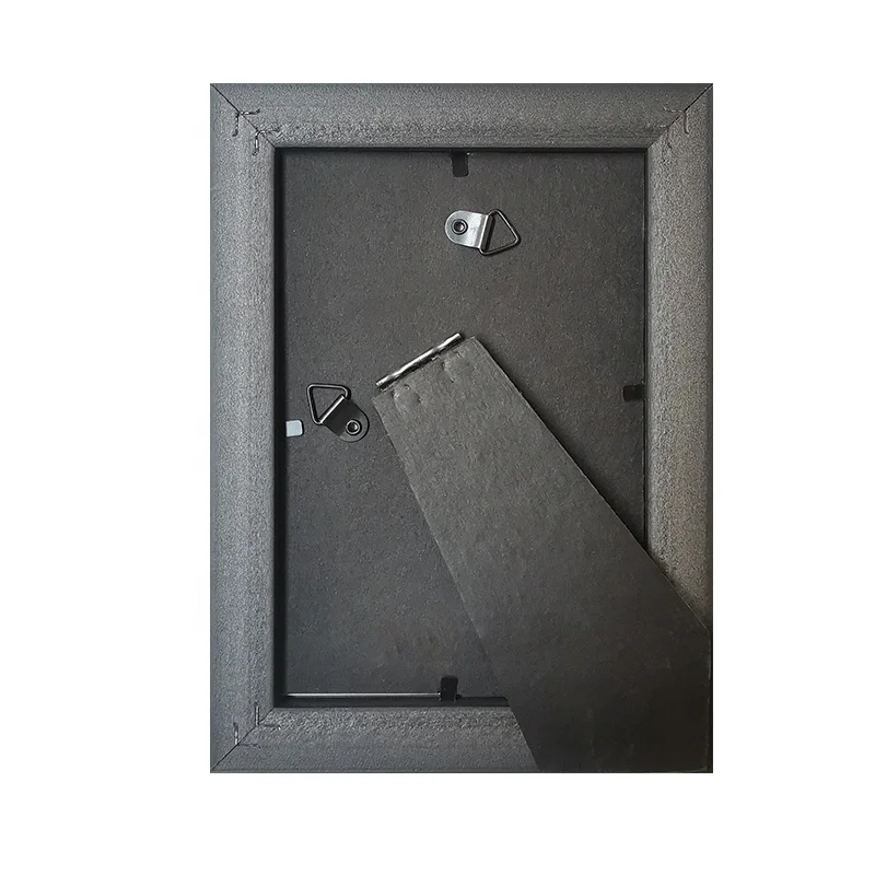 Home Decoration Light Weight Black Plastic 5x7 Inch Tabletop Photo Frame
