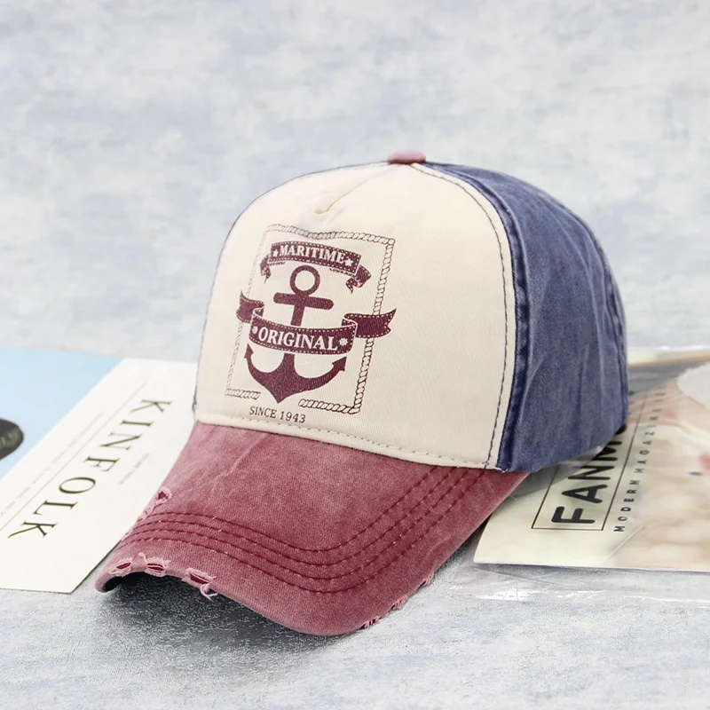 European and American fashion summer hat casual hipster men and women worn-out baseball cap