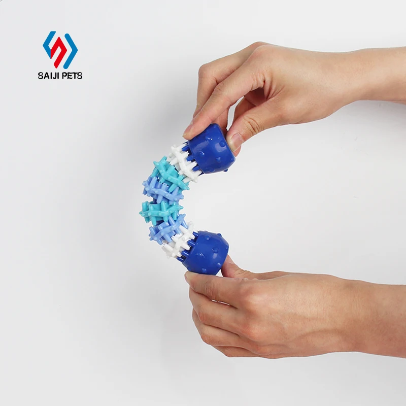 Saiji hight quality indestructible removable dog bites toothbrush chew toy and custom interactive pet toy