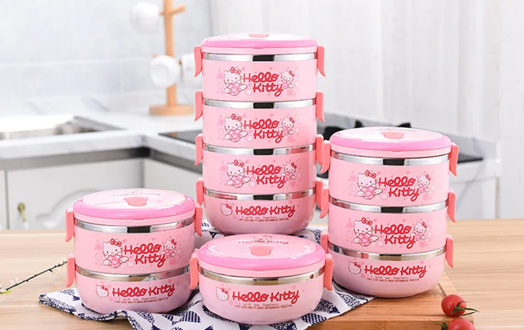 
1/2/3/4 Layers Cute Stainless Steel Lunch Box for Kids 