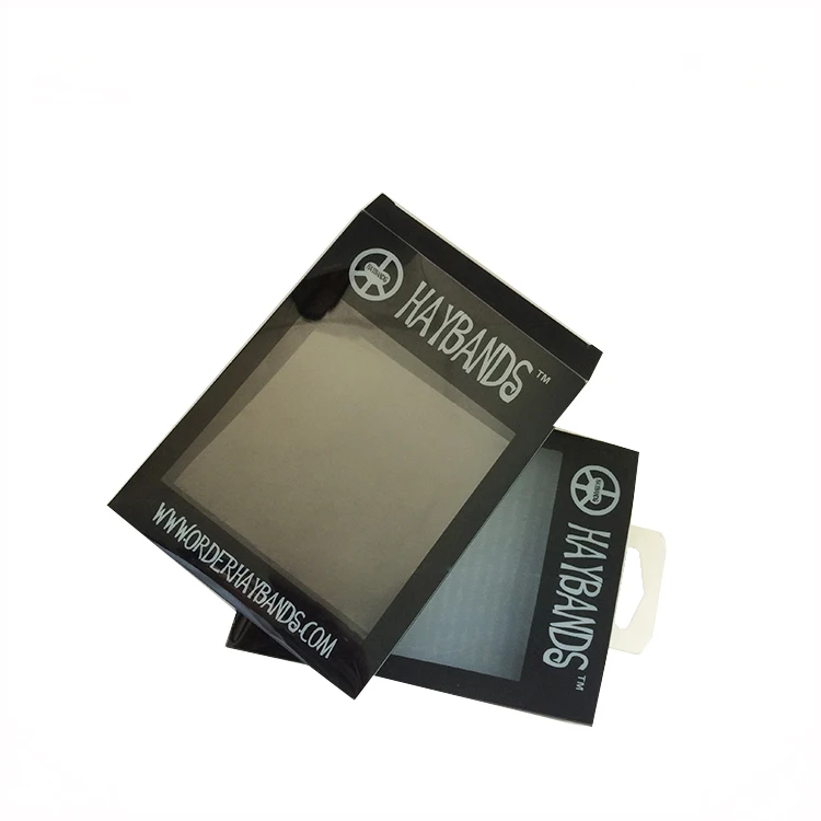 china supplier hot sale clear phone cases PVC plastic box,electronics foldable clear box with hanger