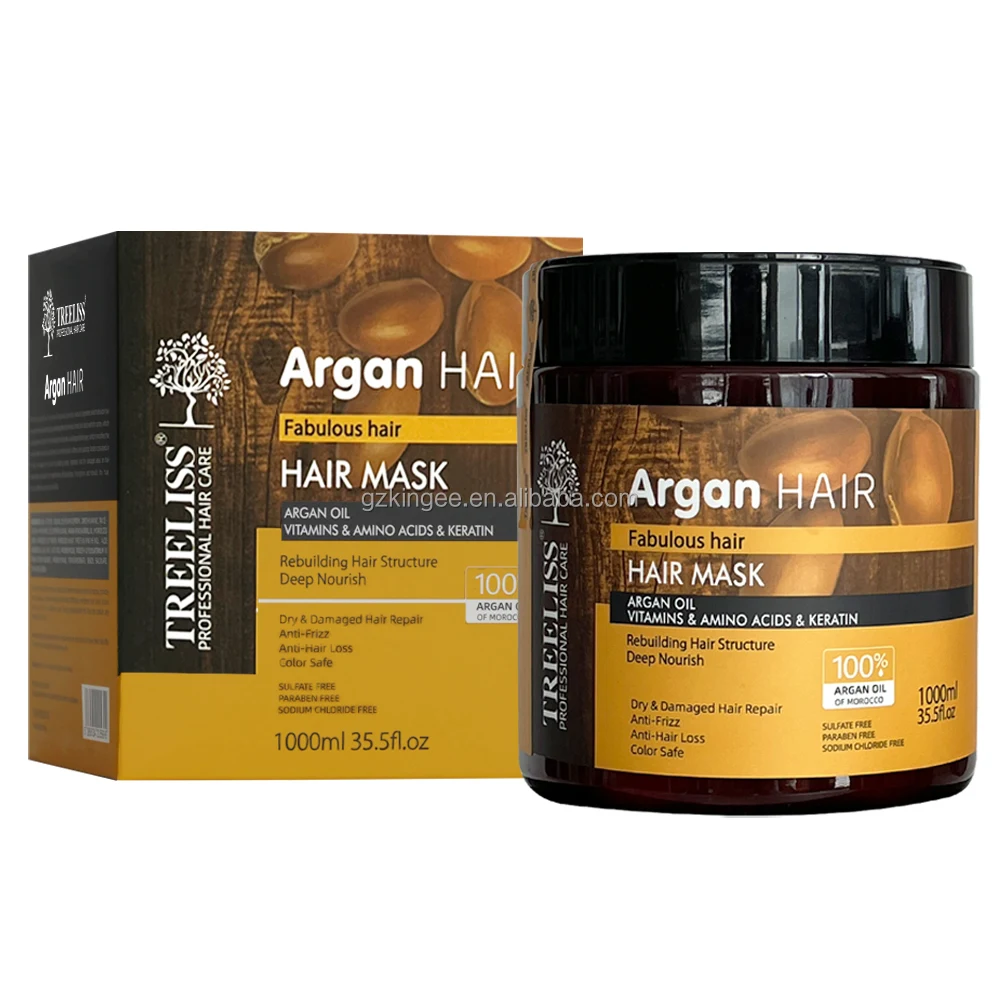 luxliss keratin smoothing treatment argan oil mask hair moisturizer cream proudcut for salon