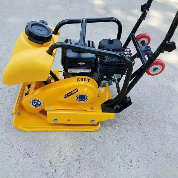 Electric gasoline diesel power vibratory plate compactor c90 machine for sale