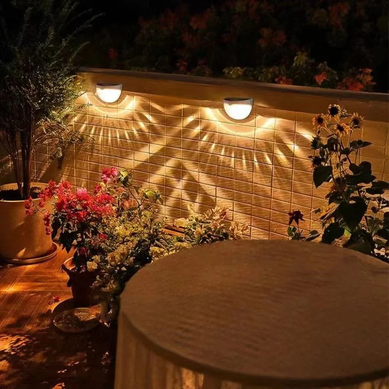 LED Solar Light Outdoor Wall Lamps Energy Garden Lamps Waterproof Solar Fence Lamp Christmas Decoration Festoon Led Light