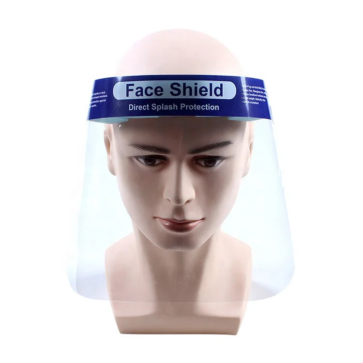  Простой многофункциональный противотуманный PE faceshields анти-пена-масляный-дымовой прозрачный защитный экран для лица +