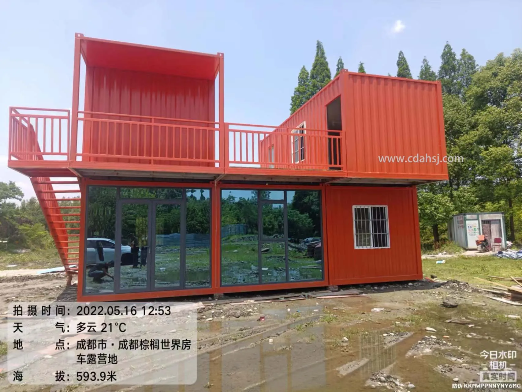 Easy Install Prefabricated Home Luxury Villa Two Story Flat Pack Modular Container Prefab Self Easy Assemble House