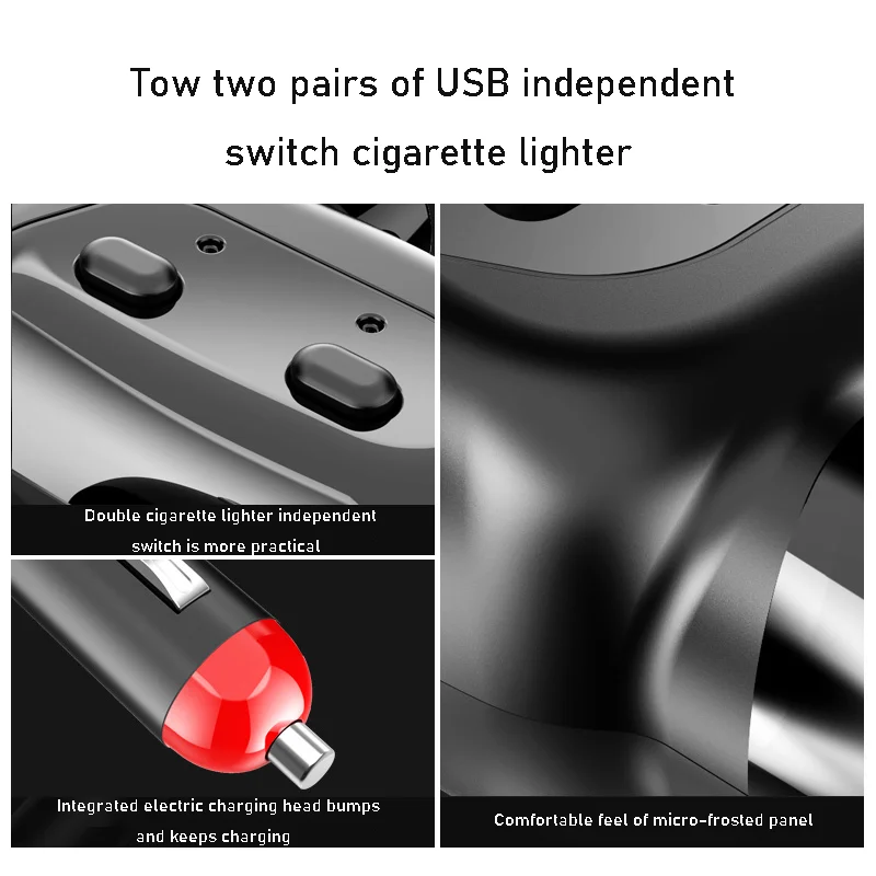 USB Car Charger 3.4A Car Cigarette Lighter Socket Splitter Plug  Car Charger Adapter For mobile phone