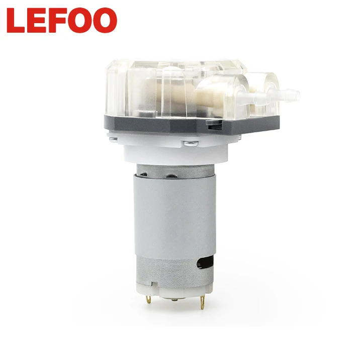LEFOO DC12v DC24v small brushed medical peristaltic dosing pump