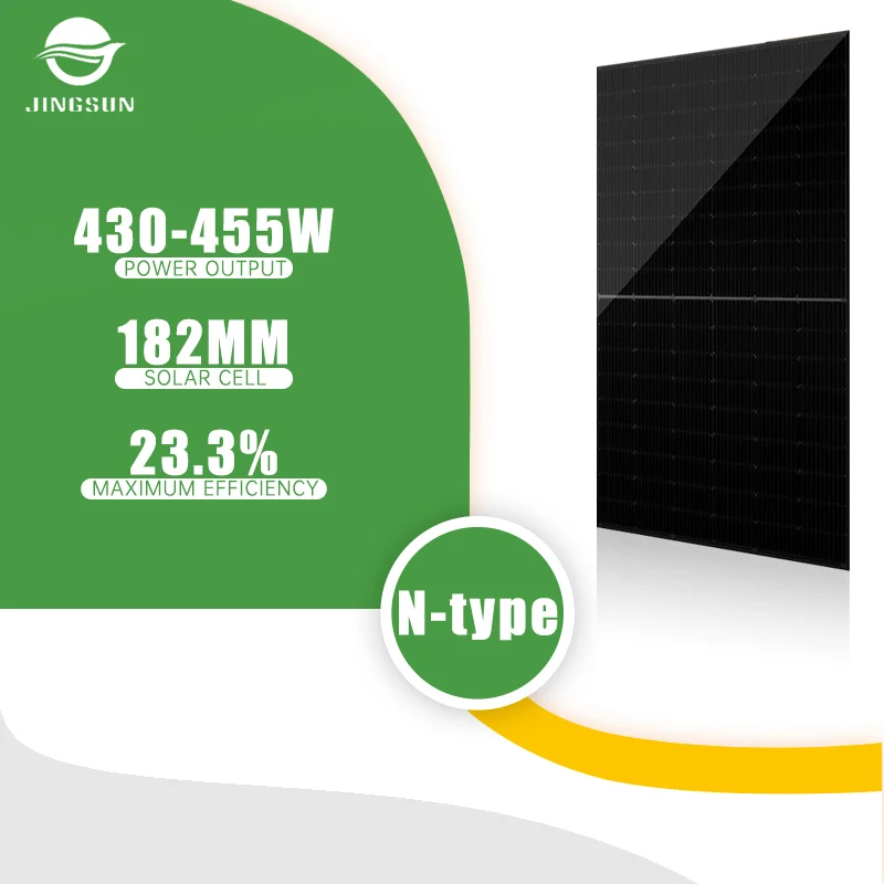 Hot Sale Jingsun Cell Bifacial Double Class A White 630W 655W Solar Panels For Solar Panels