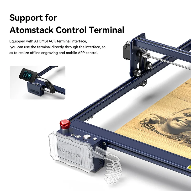 Atomstack A5 M50 CNC Laser Cutting and Engraving Machines Portable Laser Cutting Machine Metal Small Laser Engraving