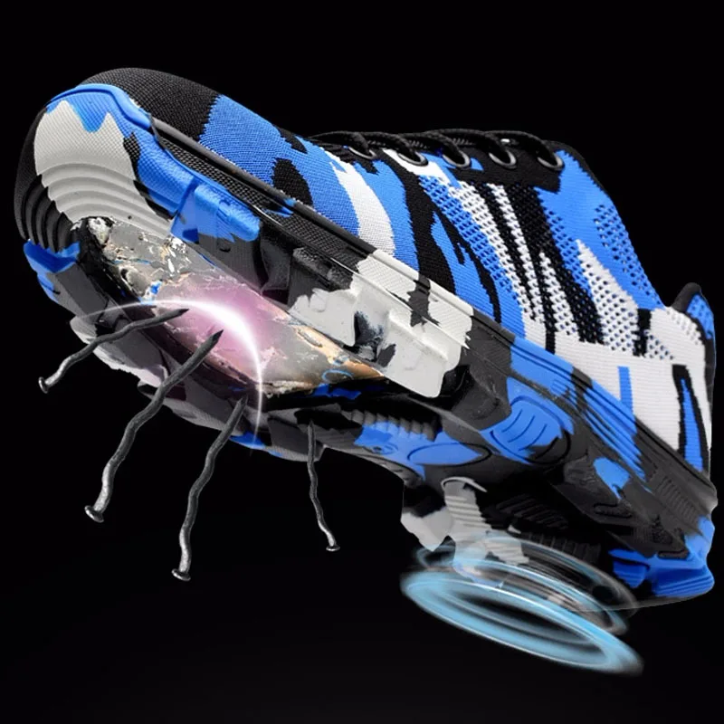 
2020 new Camouflage stylish design kitchen oil resistant construction light weight safety shoes for men 