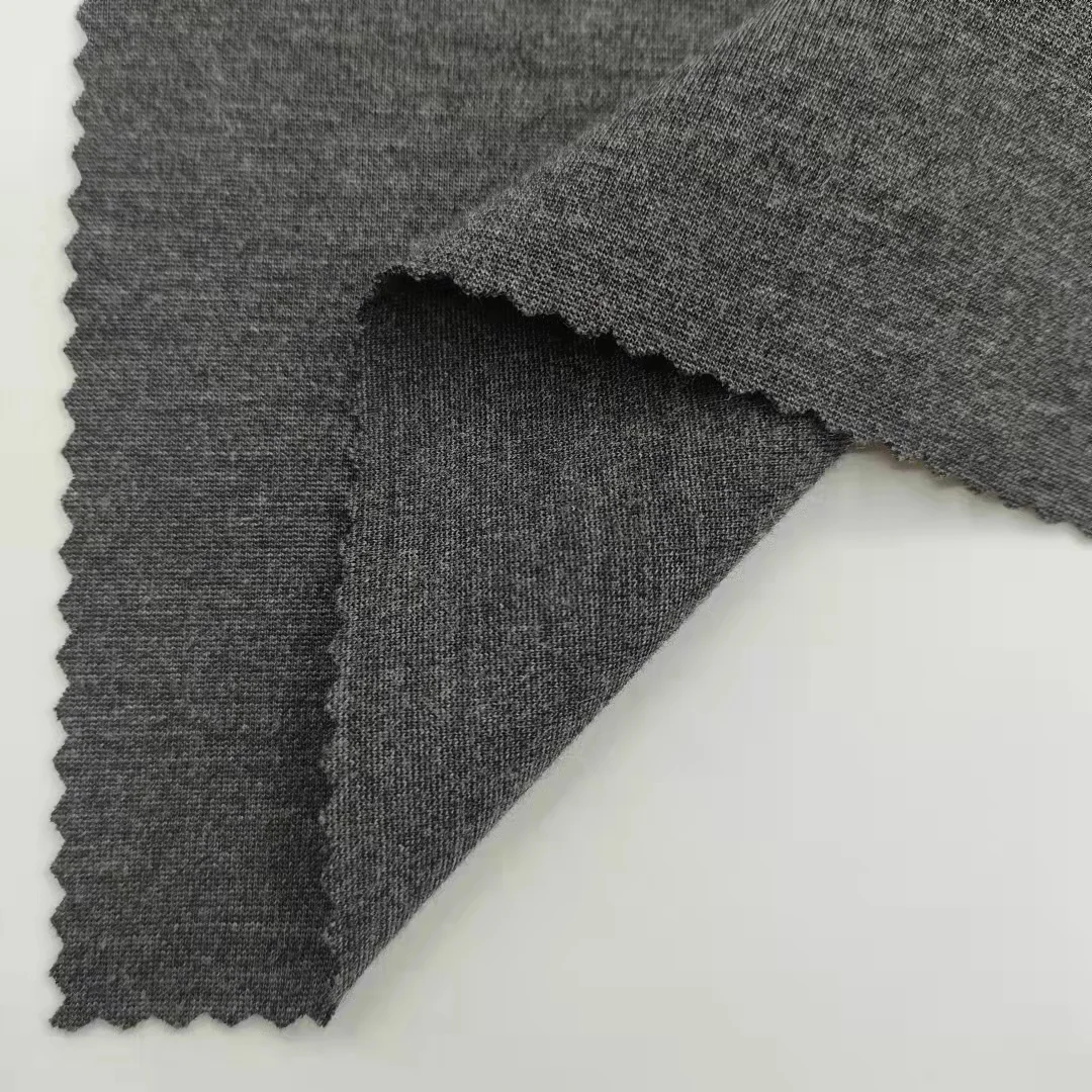 Casualwear 300gsm ponte roma fabric knitted plain rayon nylon spandex fabric for underwear