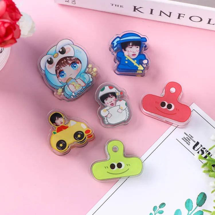 Custom Design Memo Paper Journal Planner Notebook Reminder Note Stationery Acrylic Clip