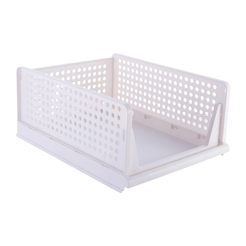 
HIgh quality The Board type Plastic Foldable Wardrobe Clothes Storage Drawer Basket sorting storage basket box Paper Storage 