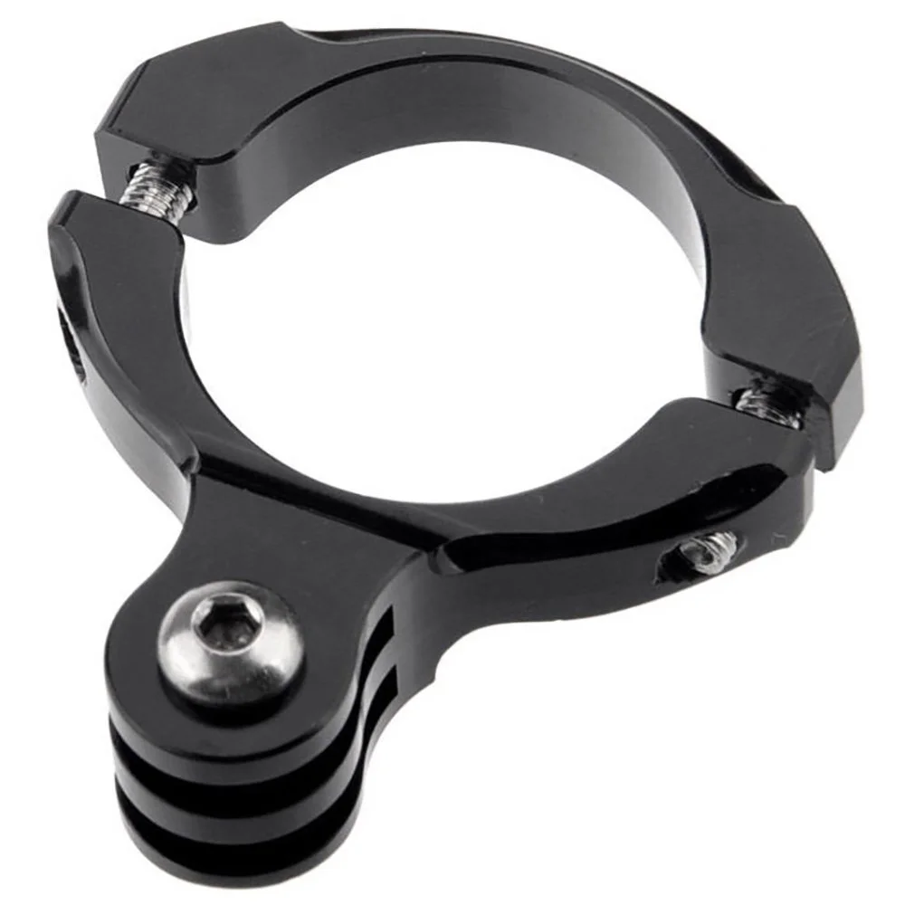 Black aluminum 31.8mm 1.3inch bike bicycle standard handlebar mount adapter accessory for action camera