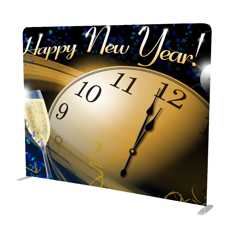 10ft straight custom logo printing  tradeshow photobooth  pillow case backdrop tension fabric display