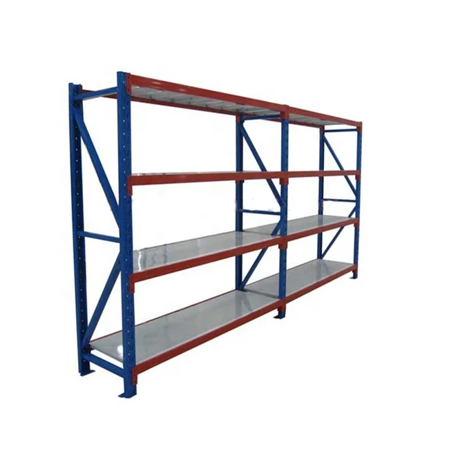 Хит продаж на экспорт, стальной стеллаж средней мощности для хранения со склада