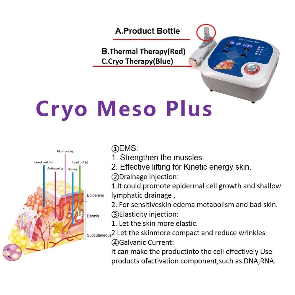 High Quality cryo facial machine cryo electroporation mesotherapy machine Cryo Facial Machine