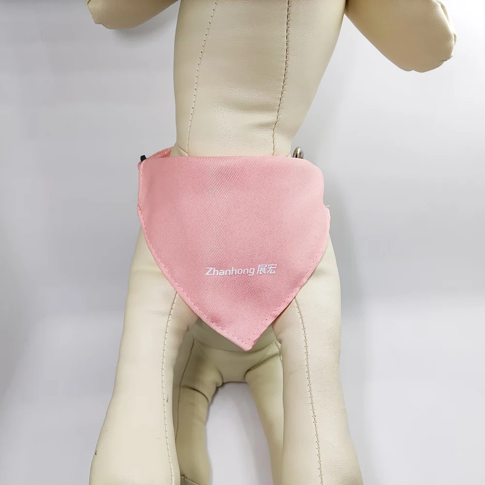 Custom Size Fashion Cooling Silk Screen Printing Sublimation Blank Triangle Pet Scarf Collar Dog Bandana With Logo