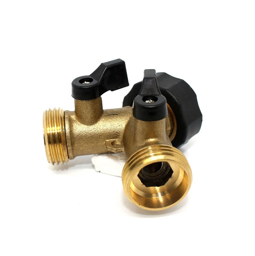 Garden Irrigation Tools Diverting water faucet Fixed Hose Water Segment Brass 2 WAY Ball Valve Water Garden Brass ball valve