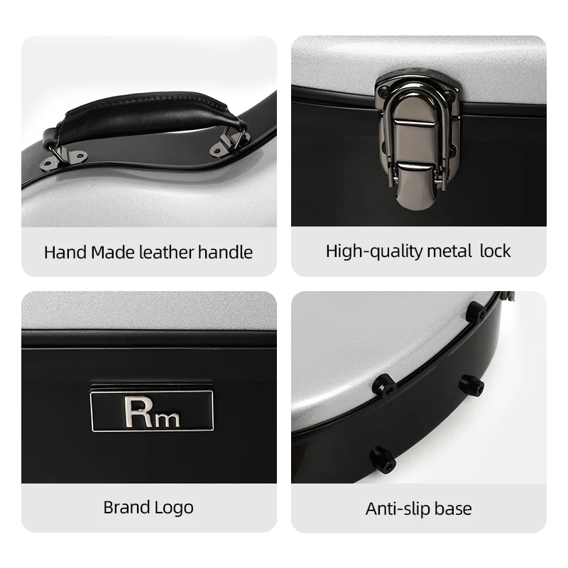 Stylish Design Fiber Glass Guitar Case Solid Cover Acoustic Guitar Case Bag High Quality Fiberglass Hard Case Guitar