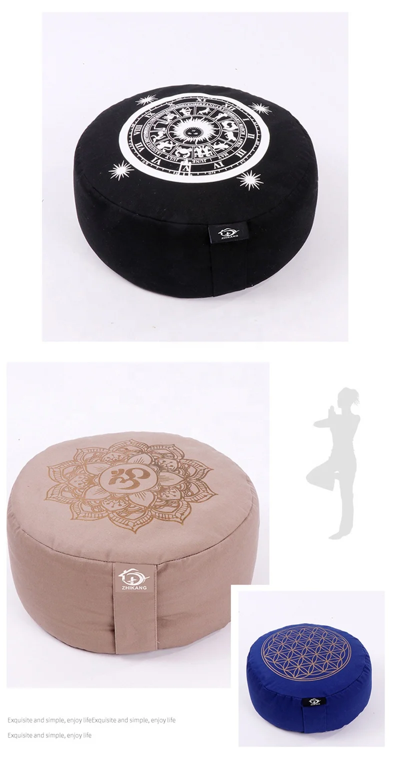 Wholesale Premium Meditation Cushion high quality Buckwheat Filled Yoga Meditation Pillow