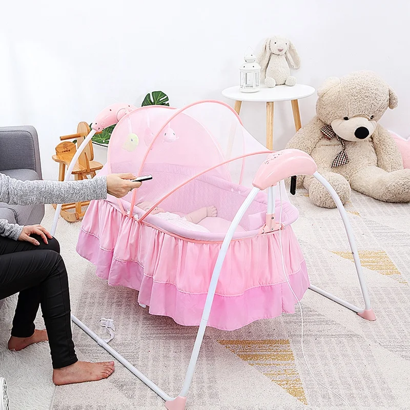 China Manufacturer Baby Cribs Wholesale New Born Bed Baby Cradle Swing Electric Rocking Chair