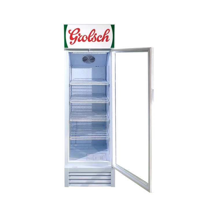 Meisda 2024 new SC235B 235L beverage upright display cooler glass door refrigerator
