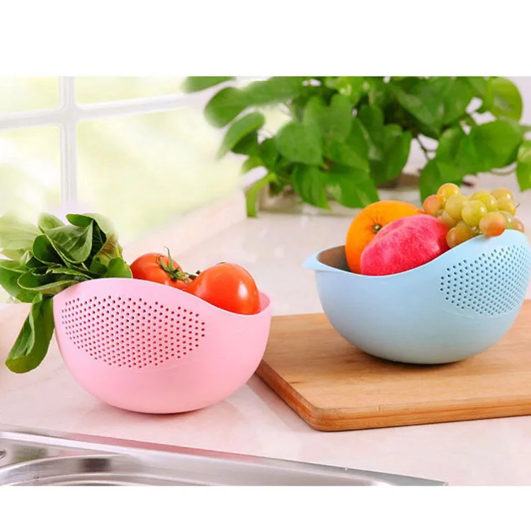 Factory wholesale household plastic rice filter plastic sieve