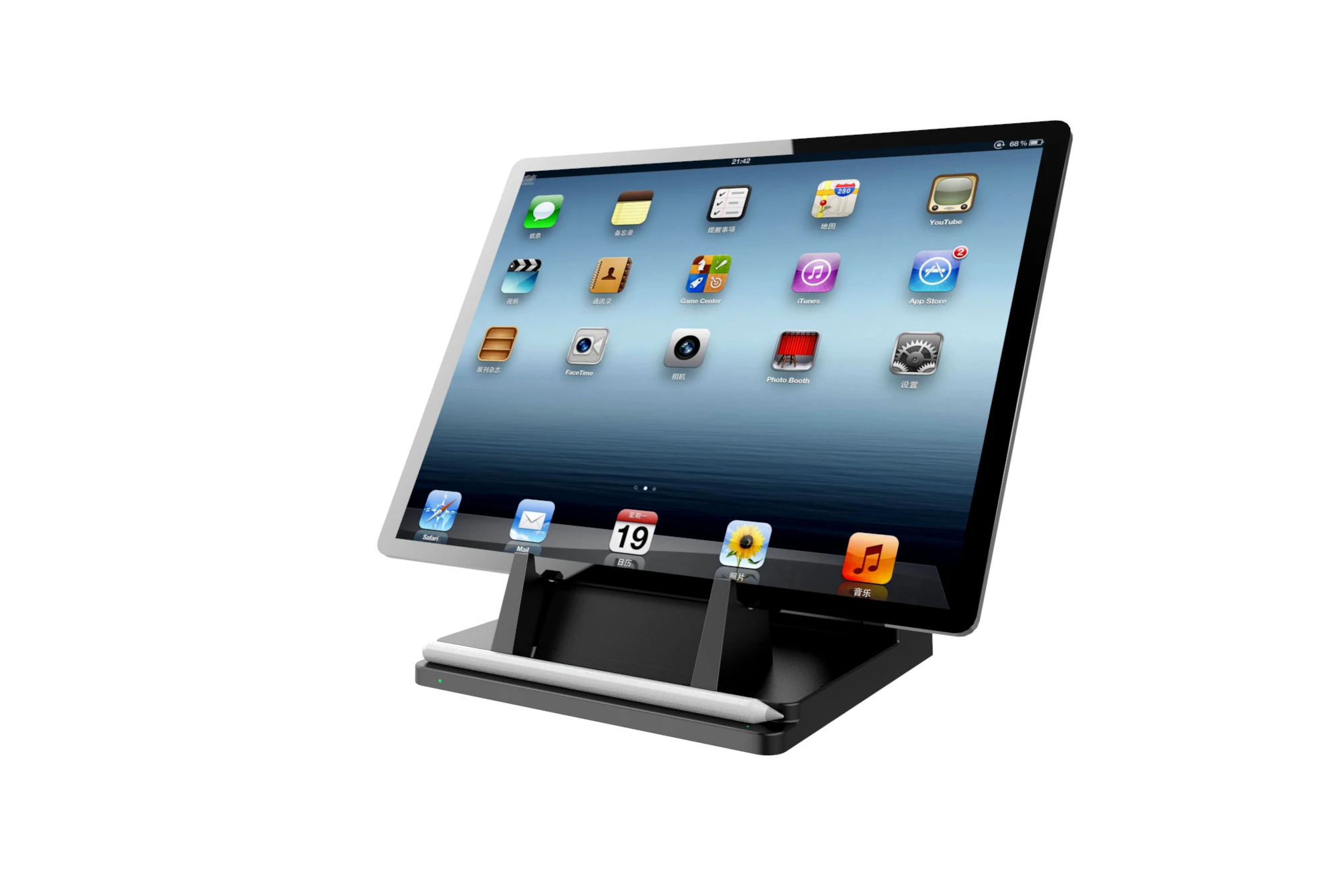 Оригинальное вертикальное Беспроводное зарядное устройство, док-станция для быстрой зарядки для iPhone Samsung Galaxy S6/S7/S7 Edge Note