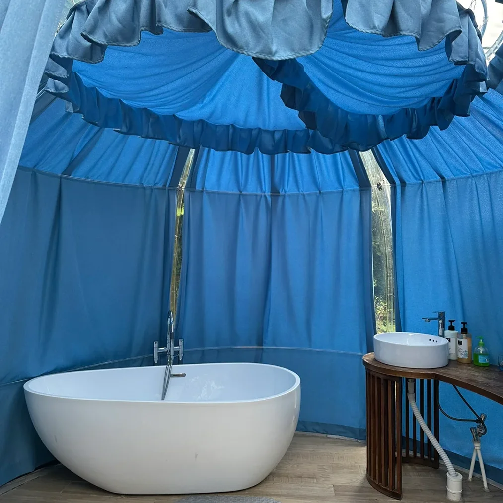 Full House Eco Dome Prefabricated Bubble Igloo Tent Dome House Prefab Outdoor Dome House