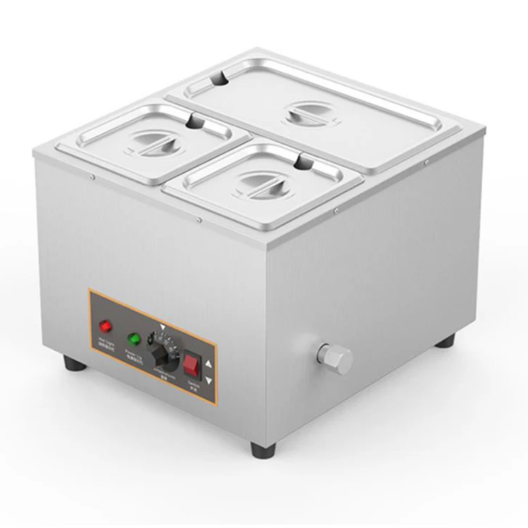 110v 220v Commercial 7.4L Electric Digital 3 Pots Chocolate Melter