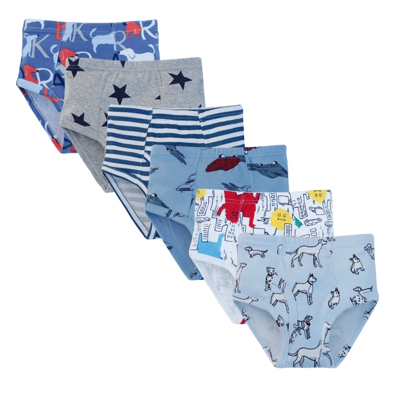 
custom cute kids underwear cotton little children models baby teen boys briefs 