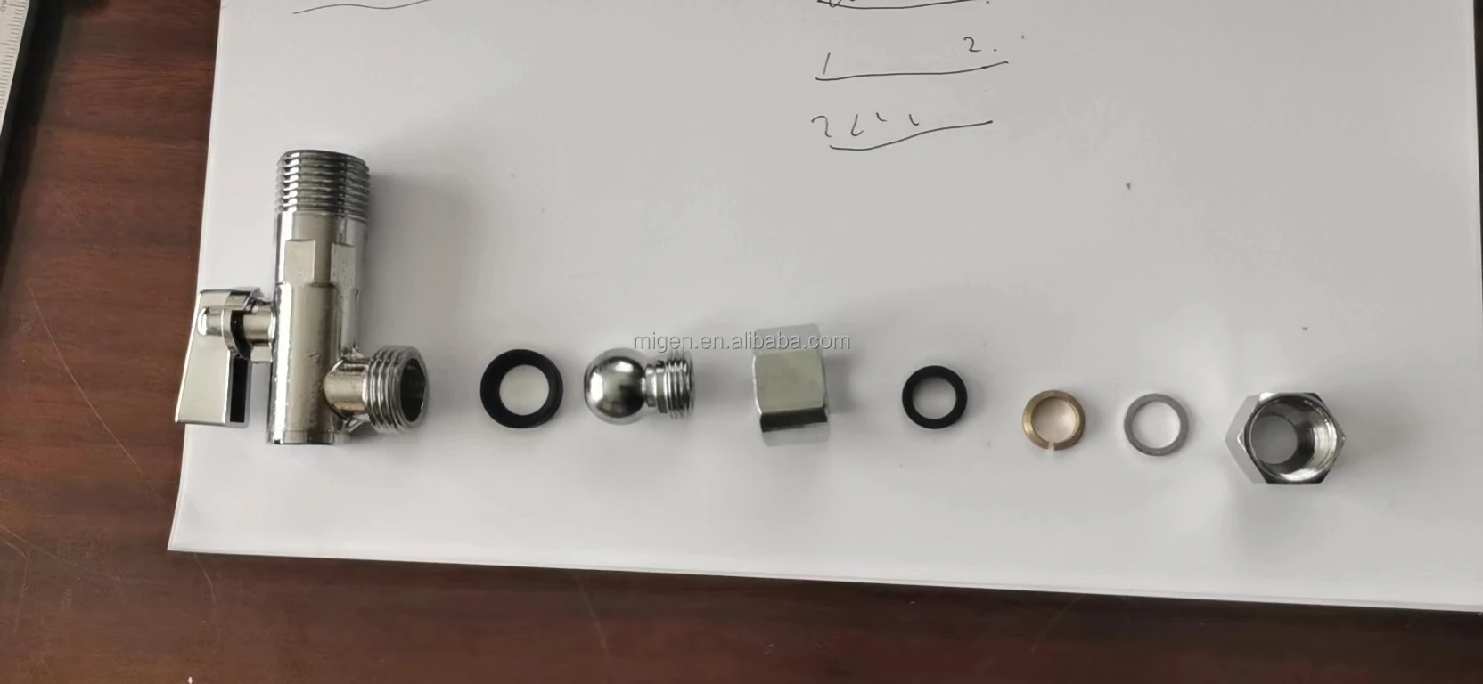 Brass Angle Valve Filter Chromed Plated  for Washing Machines