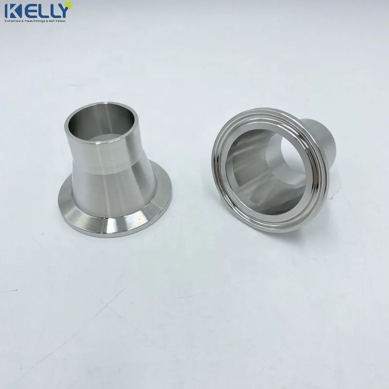 all type of CNC Machine Tri Clamp ferrule,hose adapter,304 Stainless Steel Sanitary Grade