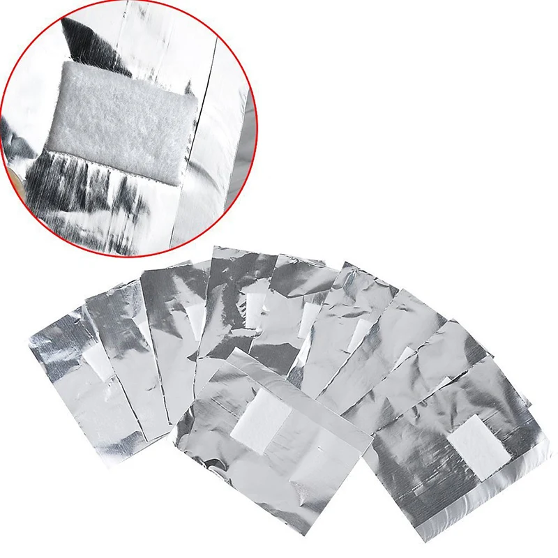 Gel nail polish remover foil wraps pad nail polish remover pads